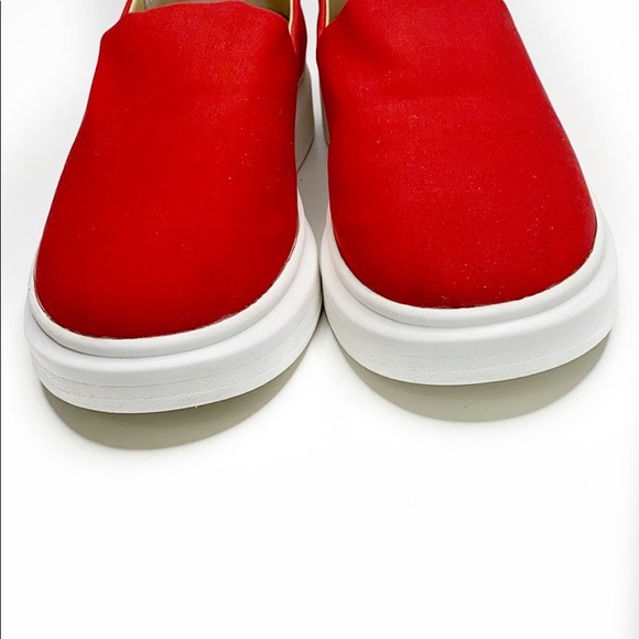 Sam Edelman NERAH Red platform sneaker 10.5 - Picture 4 of 7